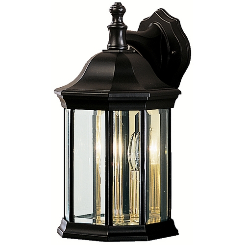 Chesapeake 13.75-Inch Outdoor Wall Light in Black by Kichler Lighting