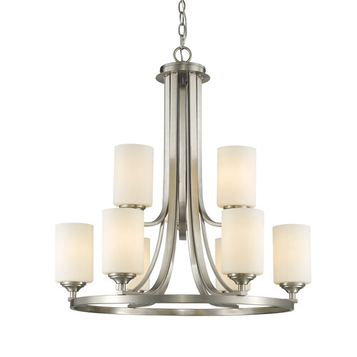 Z-Lite Bordeaux Brushed Nickel Chandelier by Z-Lite 435-9BN