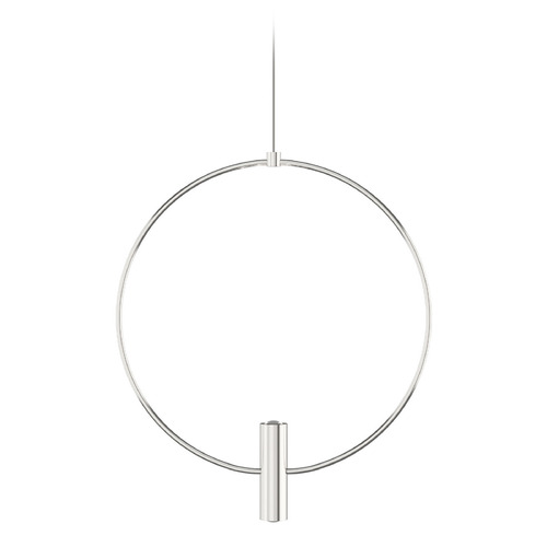 Visual Comfort Modern Collection Visual Comfort Modern Collection Layla Satin Nickel LED Pendant Light 700FJLAY13S-LED930