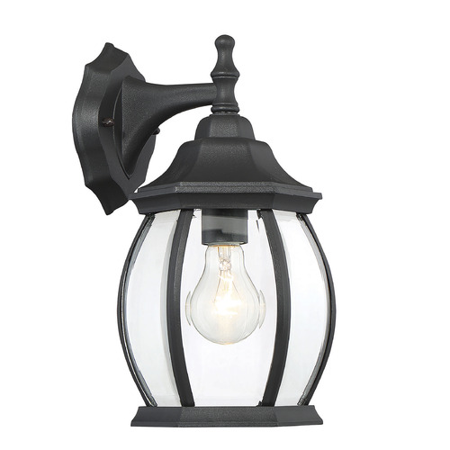 6.5-Inch Outdoor Wall Light in Black by Meridian