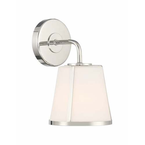 Crystorama Lighting Fulton Wall Sconce in Polished Nickel by Crystorama Lighting FUL-911-PN