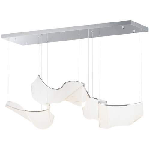 Rinkle Polished Chrome LED Multi-Light Pendant by ET2 Lighting