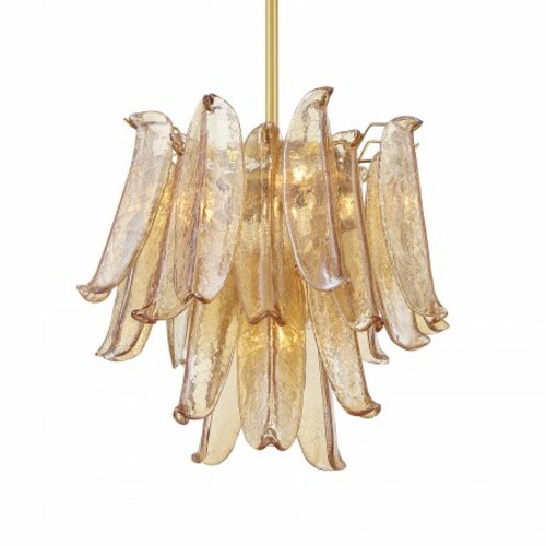 Regent 4-Light Chandelier in Legacy Brass by Metropolitan