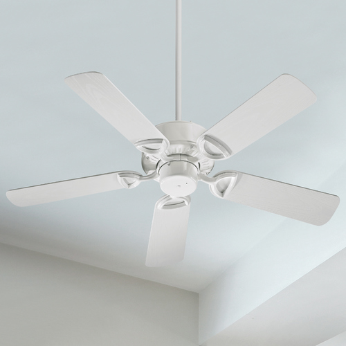 Estate Patio White Ceiling Fan Without Light by Quorum Lighting