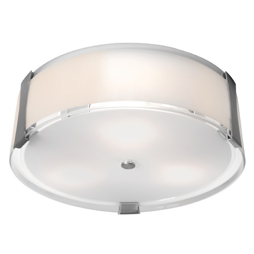 Access Lighting Access Lighting Tara Brushed Steel LED Flushmount Light 50121LEDD-BS/OPL
