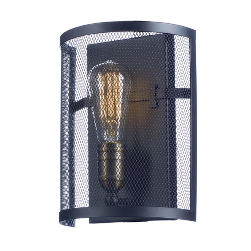 Maxim Lighting Maxim Lighting Palladium Black / Natural Aged Brass Sconce 20112BKNAB/BUI
