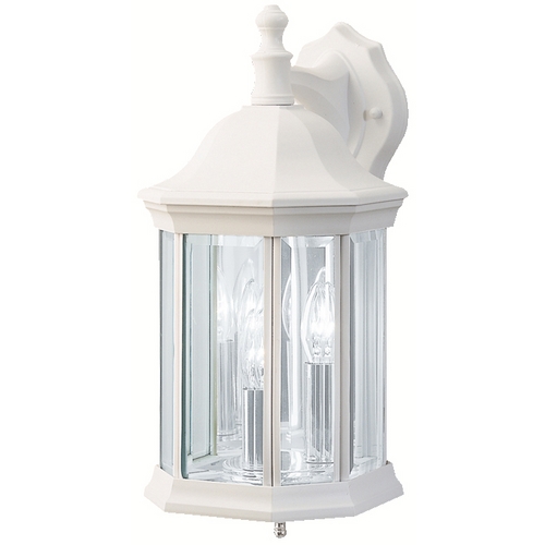 Chesapeake 13.75-Inch Outdoor Wall Light in White by Kichler Lighting