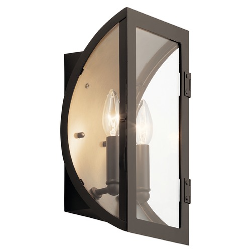 Kichler Lighting Narelle Small Olde Bronze Outdoor Wall Light with Clear Glass 49286OZ