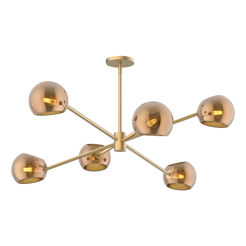 Alora Lighting Willow Brushed Gold Chandelier