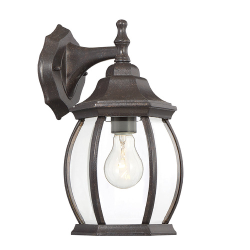 Meridian 6.5-Inch Outdoor Wall Light in Rustic Bronze by Meridian M50053RB