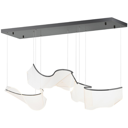 Rinkle Brushed Gunmetal LED Multi-Light Pendant by ET2 Lighting