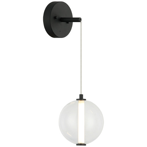 Matteo Lighting Belange Matte Black LED Sconce by Matteo Lighting W69601MBCL