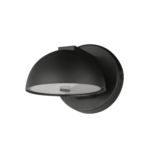 Cauldron Black LED Outdoor Wall Light by ET2 Lighting