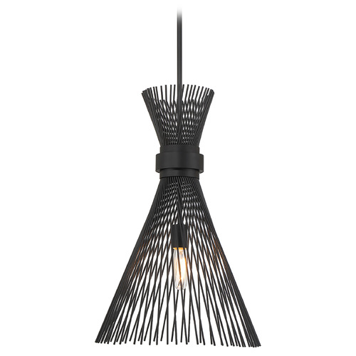 Savoy House Savoy House Lighting Longfellow Matte Black Pendant Light with Conical Shade 7-9602-1-89