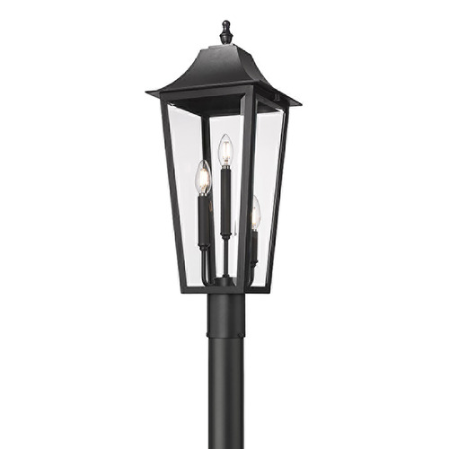 Z-Lite Z-Lite Gannon Black Post Light 5008PHBR-5009P96-BK