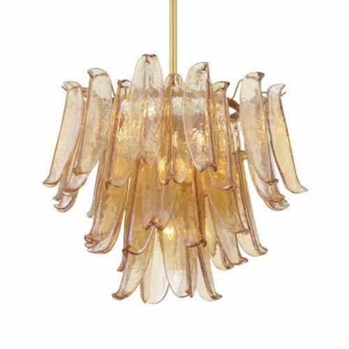 Metropolitan Lighting Regent 9-Light Chandelier in Legacy Brass by Metropolitan N1997-A-732