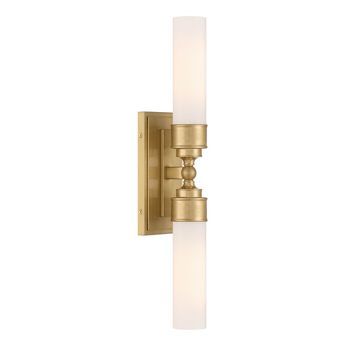 Crystorama Lighting Wilcox Aged Brass LED Sconce