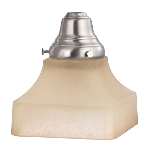 Design Classics Lighting Caramelized Square Craftsman Glass Shade - 2-1/8-Inch Fitter Opening G9415C