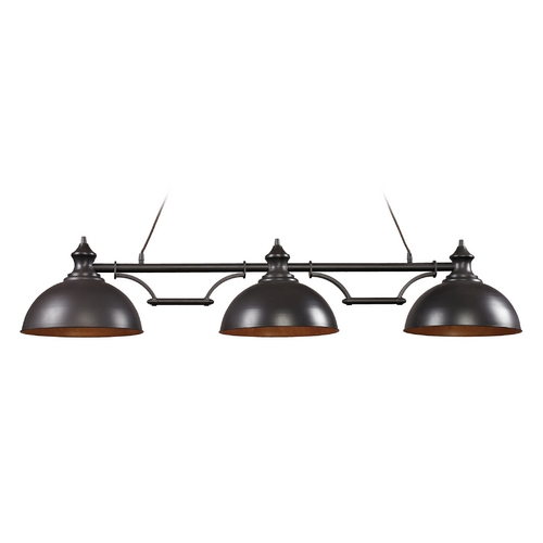 Elk Lighting Island Light in Oiled Bronze Finish - 3 Lights 65151-3