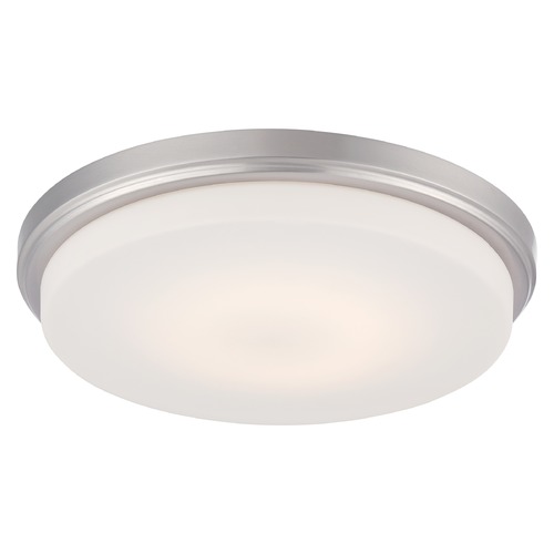 Dale Brushed Nickel LED Flush Mount by Nuvo Lighting