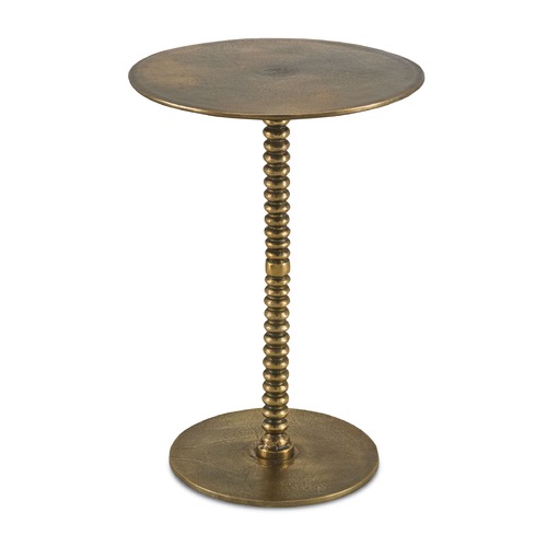 Currey and Company Lighting Darsari Accent Table in Brass by Currey & Company 4188
