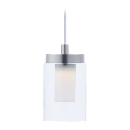 Maxim Lighting Mod Satin Nickel LED Mini Pendant by Maxim Lighting 30260CLFTSN