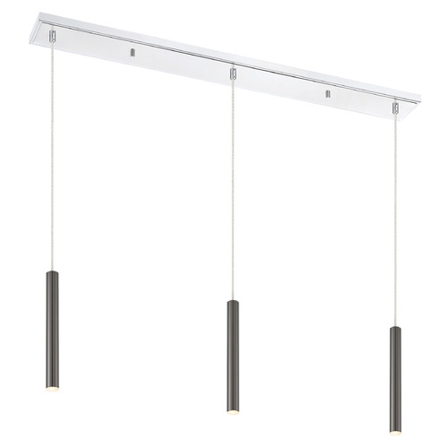 Z-Lite Forest Chrome LED Multi-Light Pendant by Z-Lite 917MP12-PBL-LED-3LCH