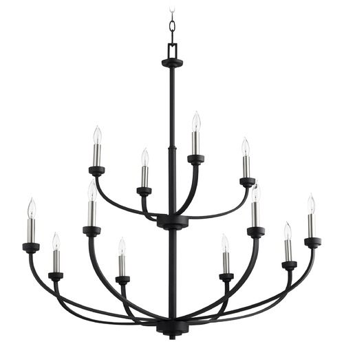 Reyes Noir Chandelier by Quorum Lighting