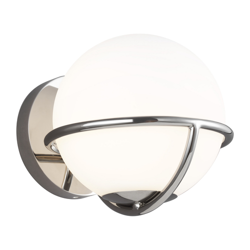 Visual Comfort Studio Collection ED Ellen-DeGeneres Apollo Polished Nickel Sconce by Visual Comfort Studio EW1031PN