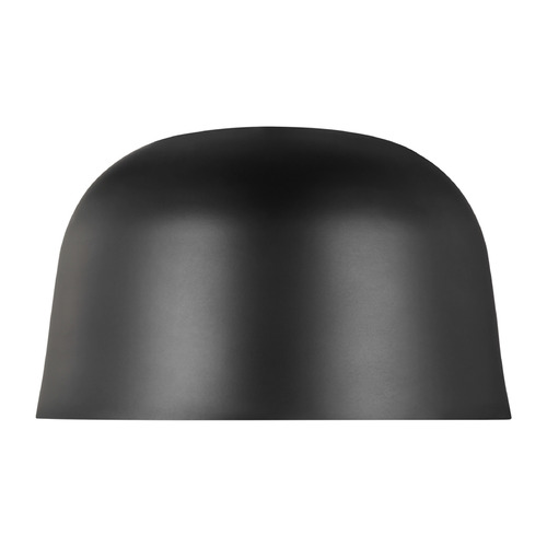 Visual Comfort Modern Collection Sean Lavin Foundry 15-Inch LED Flush Mount in Black by Visual Comfort Modern 700FMFND15B-LED930