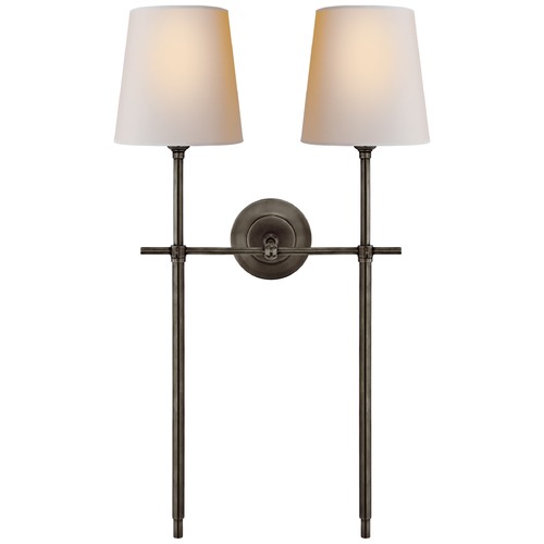 Visual Comfort Signature Collection Thomas OBrien Bryant Sconce in Bronze by Visual Comfort Signature TOB2025BZNP