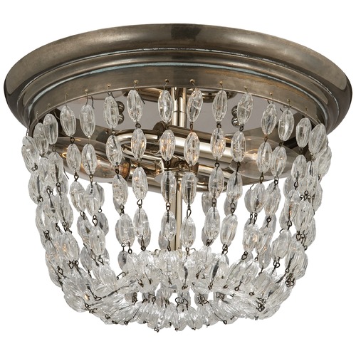 Visual Comfort Signature Collection E.F. Chapman Paris Flea Market Flush Mount in Silver by Visual Comfort Signature CHC4206SHSSG