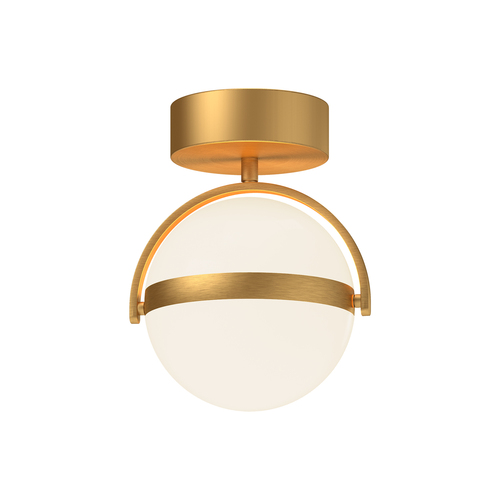 Alora Lighting Globo Brushed Gold LED Semi-Flushmount Light
