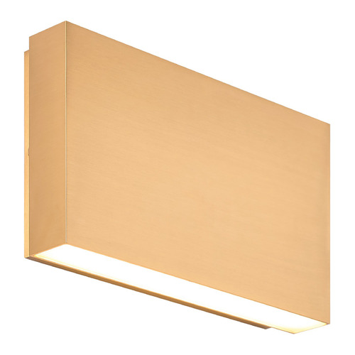 Matteo Lighting Matteo Lighting Weston Aged Gold Brass LED Outdoor Wall Light S06609AG