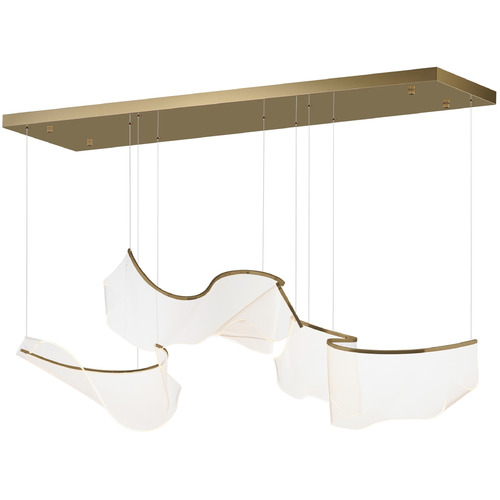 Rinkle French Gold LED Multi-Light Pendant by ET2 Lighting