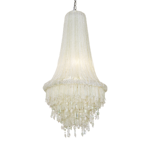 Crystal Reign 4-Light Pendant in Polished Nickel by Metropolitan