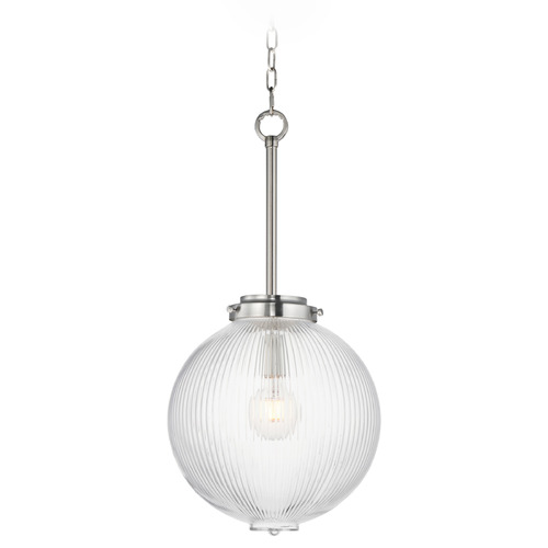 Maxim Lighting Maxim Lighting Kasbah Satin Nickel Pendant Light with Globe Shade 15194CRSN