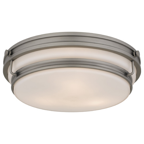 Quoizel Lighting Grafton Antique Nickel Flushmount Light