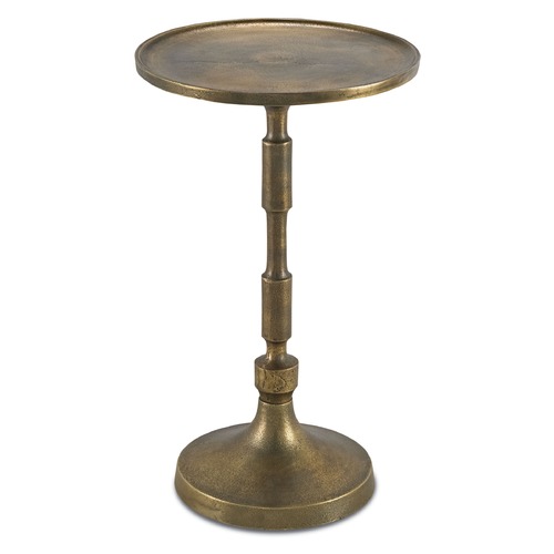 Pascal Accent Table in Brass by Currey & Company