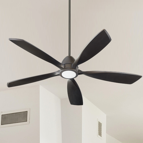 Holt 56-Inch LED Fan in Oiled Bronze by Quorum Lighting