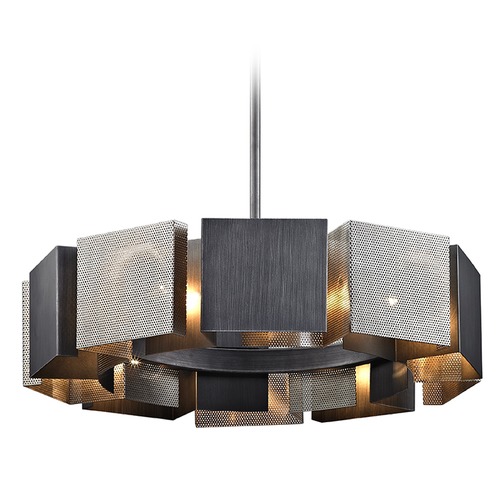 Troy Lighting Impression Graphite & Satin Nickel Pendant with S by Troy Lighting F6045