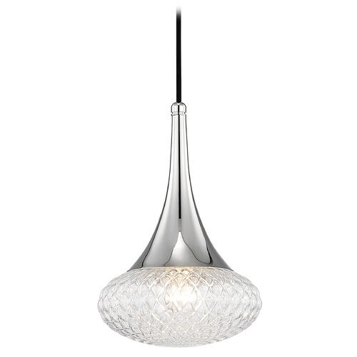 Mitzi by Hudson Valley Bella Pendant in Polished Nickel by Mitzi by Hudson Valley H114701C-PN