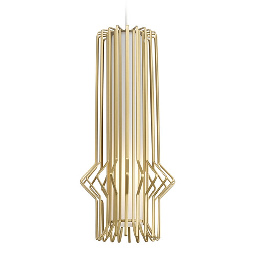 Syrma Mini Pendant in Satin Gold by Visual Comfort Modern