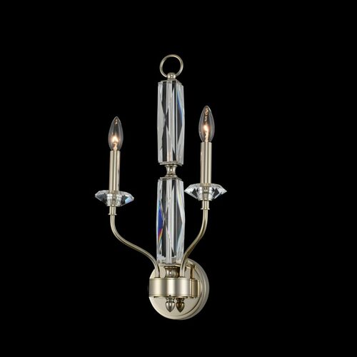 Allegri Lighting Savia 2-Light Wall Sconce in Champagne Gold by Allegri Crystal 035620-041-FR001