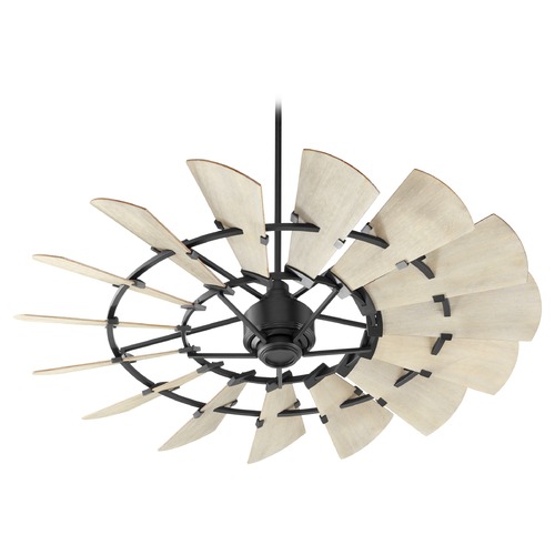 Quorum Lighting Windmill Noir Ceiling Fan Without Light by Quorum Lighting 96015-69