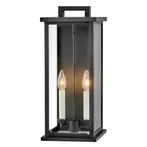 Weymouth Medium Wall Lantern in Black by Hinkley Lighting