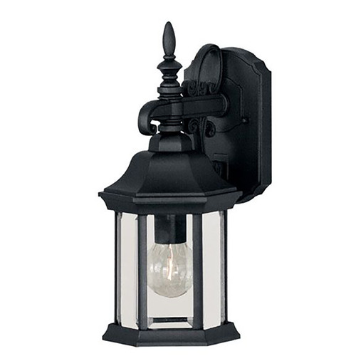 14.25-Inch Exterior Wall Light in Black by Meridian