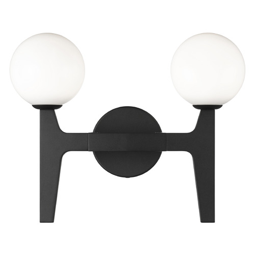 Matteo Lighting Scriben Matte Black LED Bathroom Light by Matteo Lighting W34902MBOP