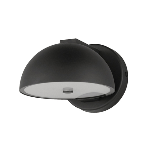 Cauldron Black LED Outdoor Wall Light by ET2 Lighting