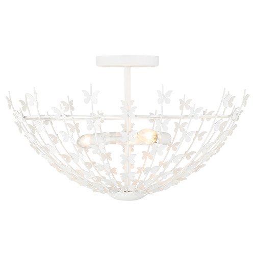 Savoy House Lighting Birch Bisque White Semi-Flushmount Light